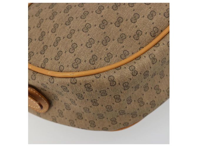 GUCCI Micro GG Supreme Web Sherry Line Shoulder Bag PVC Beige Gold - vista 11