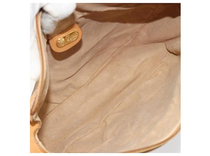 GUCCI Micro GG Supreme Web Sherry Line Shoulder Bag PVC Beige Gold - vista 18