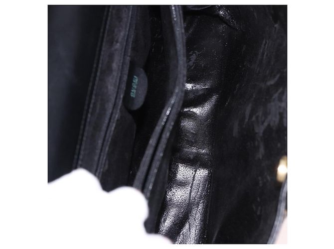 GUCCI Bamboo Hand Bag Leather 2way Black Gold 002 2855 0322 0 - vista 17