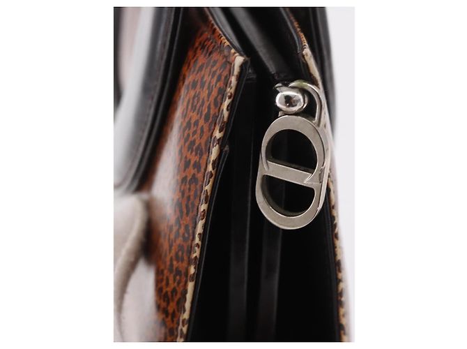 Christian Dior Hand Bag Leather Brown Silver - vista 15