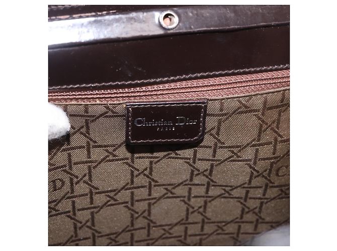 Christian Dior Hand Bag Leather Brown Silver - vista 17