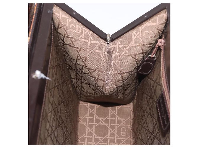 Christian Dior Hand Bag Leather Brown Silver - vista 20