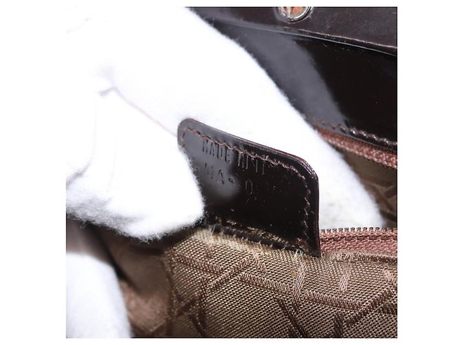 Christian Dior Hand Bag Leather Brown Silver - vista 23
