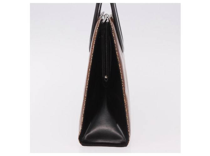 Christian Dior Hand Bag Leather Brown Silver - vista 6
