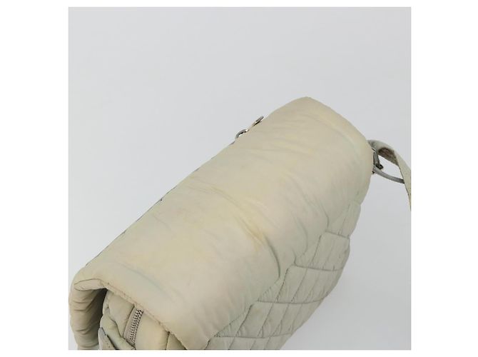 CHANEL Bolso de Hombro Cococoon Nylon Gris Plata CC - vista 6