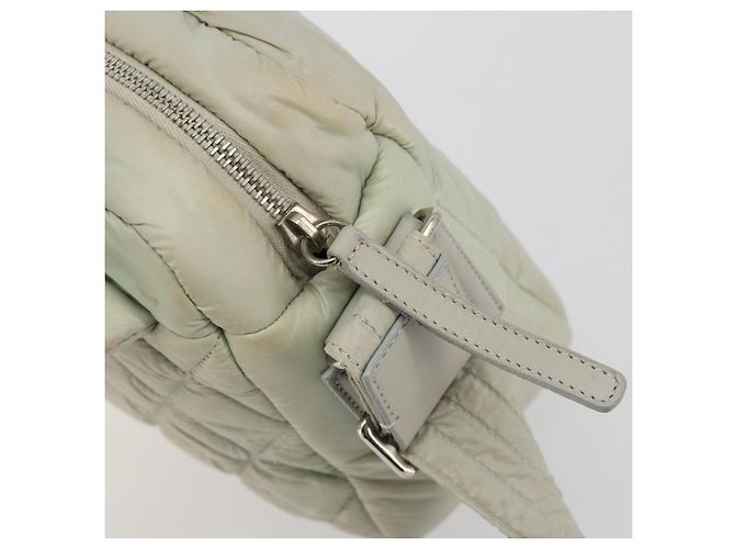 CHANEL Bolso de Hombro Cococoon Nylon Gris Plata CC - vista 9