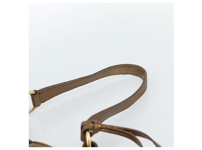 SAINT LAURENT Shoulder Bag Leather Bronze Gold - vista 14