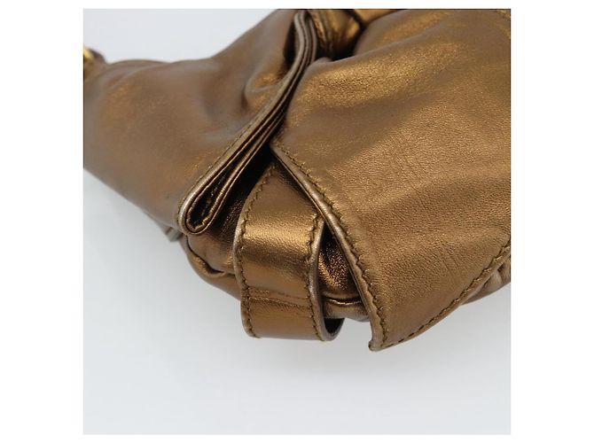 SAINT LAURENT Shoulder Bag Leather Bronze Gold - vista 16