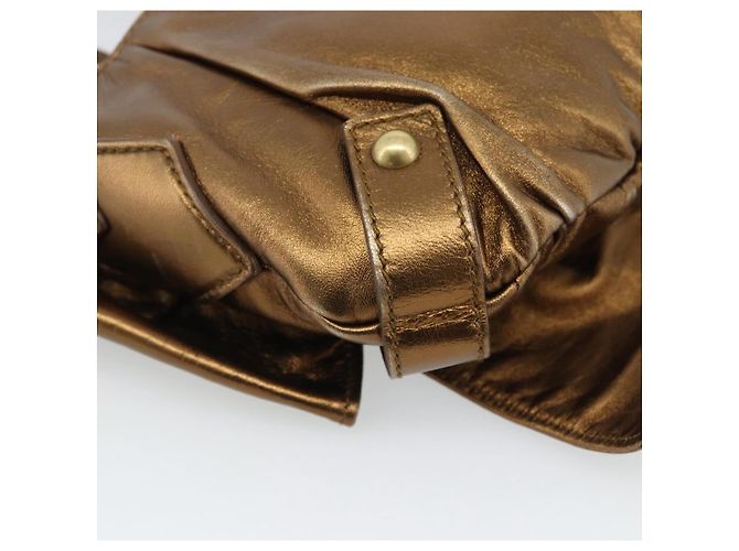 SAINT LAURENT Shoulder Bag Leather Bronze Gold - vista 18