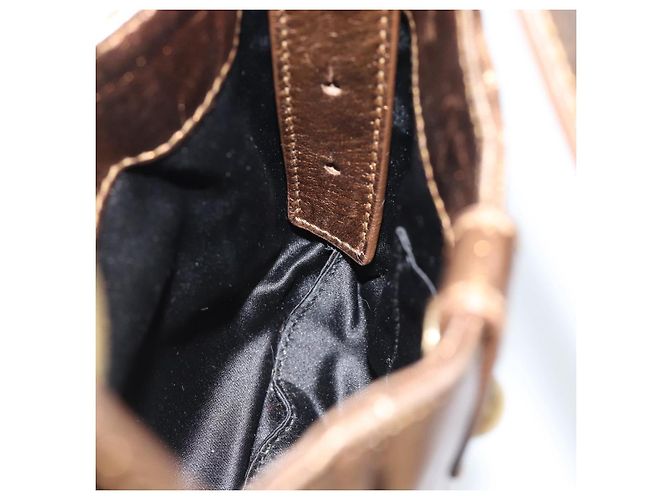 SAINT LAURENT Shoulder Bag Leather Bronze Gold - vista 21
