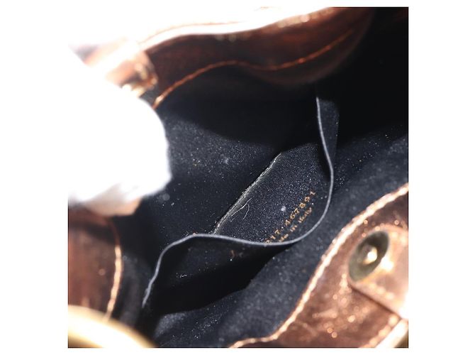SAINT LAURENT Shoulder Bag Leather Bronze Gold - vista 22