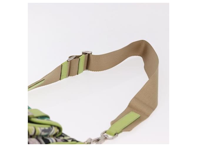 PRADA Shoulder Bag Nylon Green Silver - vista 14