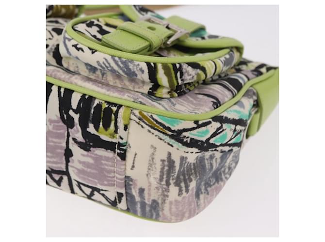PRADA Shoulder Bag Nylon Green Silver - vista 16