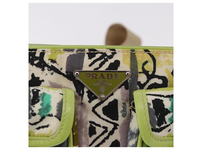 PRADA Shoulder Bag Nylon Green Silver - vista 19