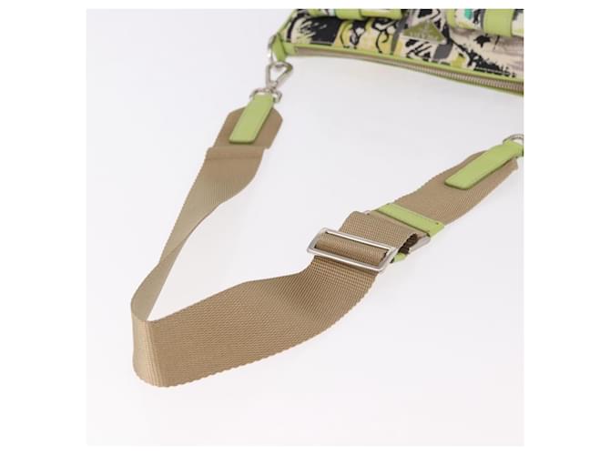 PRADA Shoulder Bag Nylon Green Silver - vista 7