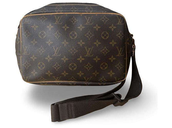 Autre Marque Louis Vuitton Reporter PM Beige Doré - vue 3
