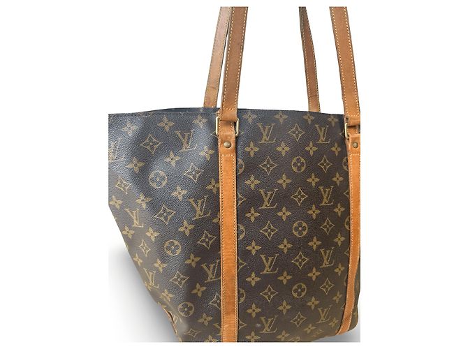 Autre Marque Borsa Shopping Louis Vuitton Marrone - vista 3