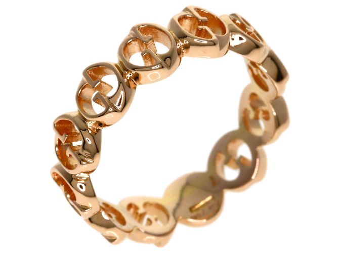 Anello Gucci Interlocking #7 in oro rosa 18K - vista 2