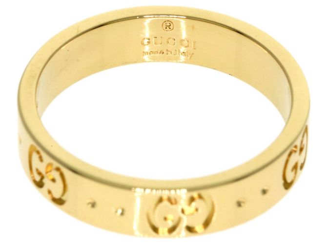 Anello Gucci Icon Band in oro giallo 18K - vista 4