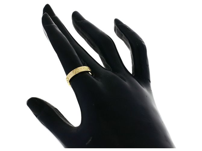 Anello Gucci Icon Band in oro giallo 18K - vista 6