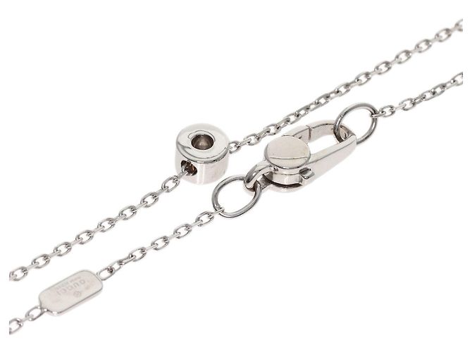 Collana Gucci in oro bianco 18K e diamanti - vista 2