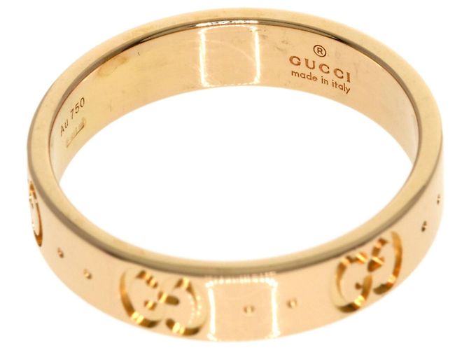 Anello Gucci Icon Band in oro rosa 18K - vista 4