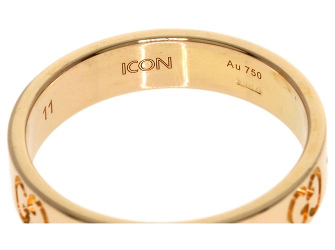 Anello Gucci Icon Band in oro rosa 18K - vista 5