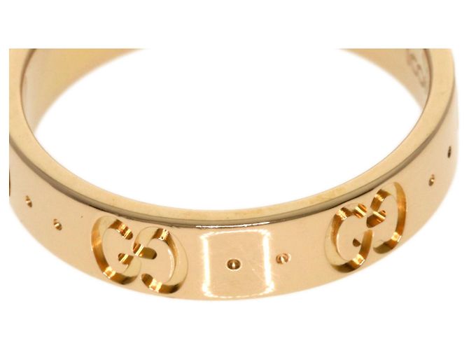 Anello Gucci Icon Band in oro rosa 18K - vista 8