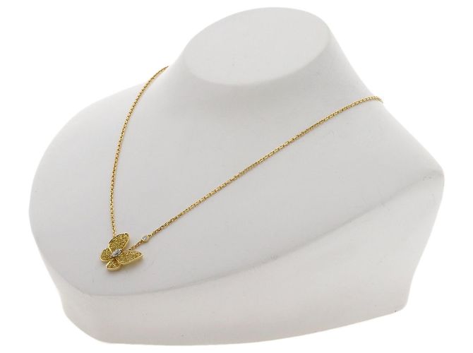 Collana Van Cleef & Arpels de Papillon Zaffiro Giallo e Diamanti - vista 4