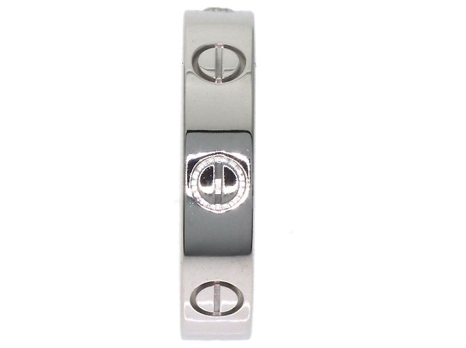 Anello Cartier Love Band in oro bianco 18K - vista 3