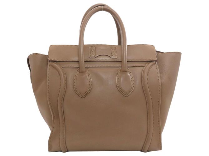 Céline Borsa a mano Celine Luggage Mini Marrone - vista 2