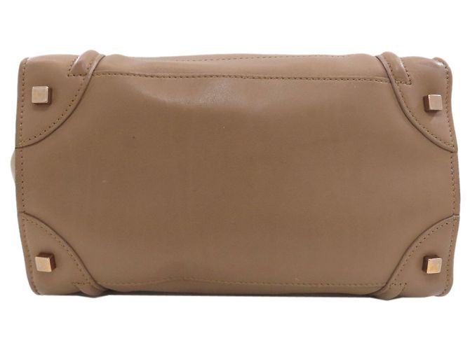 Céline Borsa a mano Celine Luggage Mini Marrone - vista 4