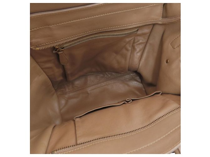Céline Borsa a mano Celine Luggage Mini Marrone - vista 5