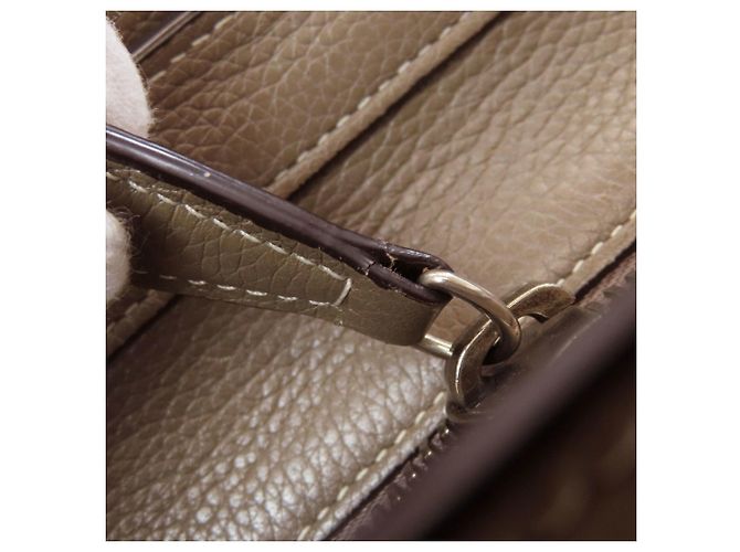 Céline Borsa a mano Celine Luggage Micro in vitello grigio Marrone - vista 12