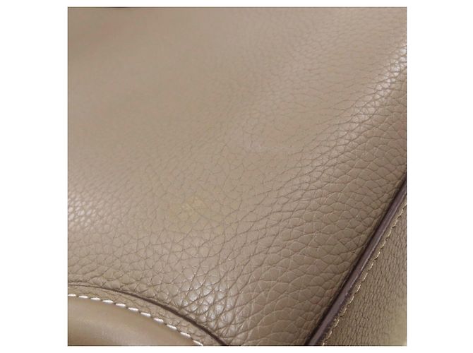 Céline Borsa a mano Celine Luggage Micro in vitello grigio Marrone - vista 14