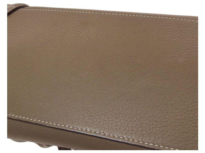 Céline Borsa a mano Celine Luggage Micro in vitello grigio Marrone - vista 15