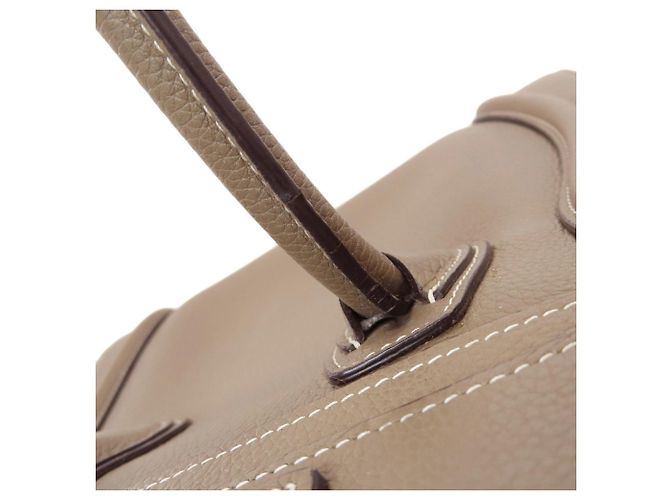 Céline Borsa a mano Celine Luggage Micro in vitello grigio Marrone - vista 18