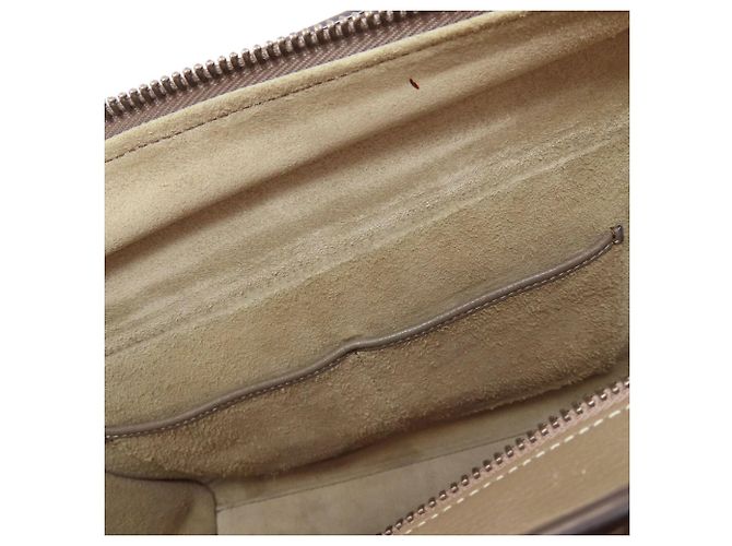 Céline Borsa a mano Celine Luggage Micro in vitello grigio Marrone - vista 7