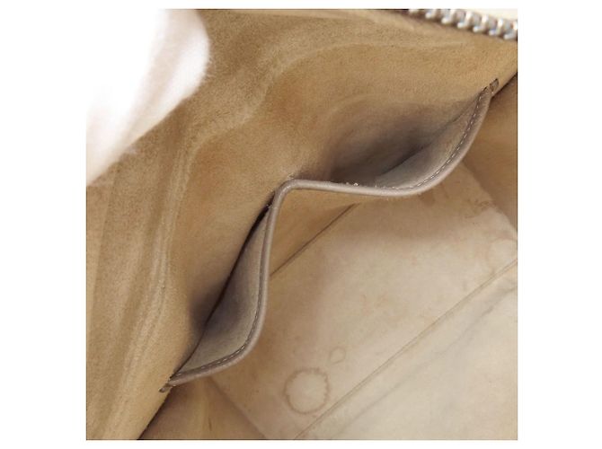 Céline Borsa a mano Celine Luggage Micro in vitello grigio Marrone - vista 8