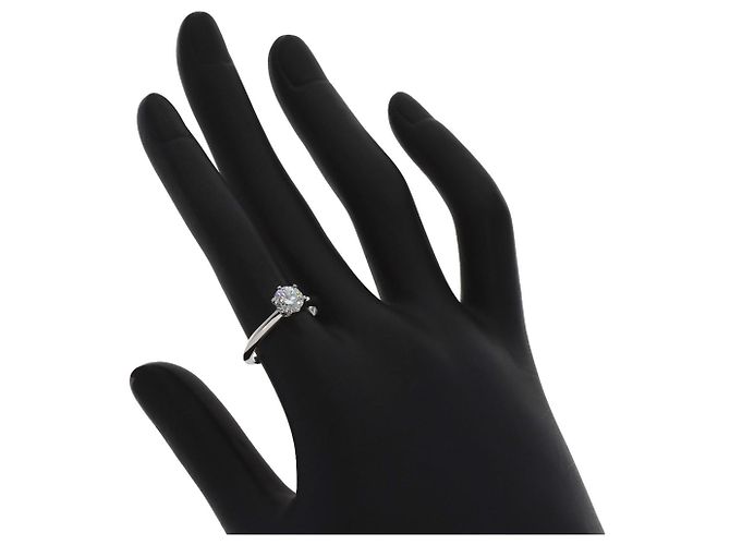 Tiffany & Co. Platin-Solitär-Diamantring - Ansicht 7