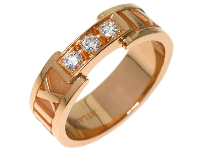 Tiffany & Co. Atlas Ring mit 3 Diamanten - Ansicht 2