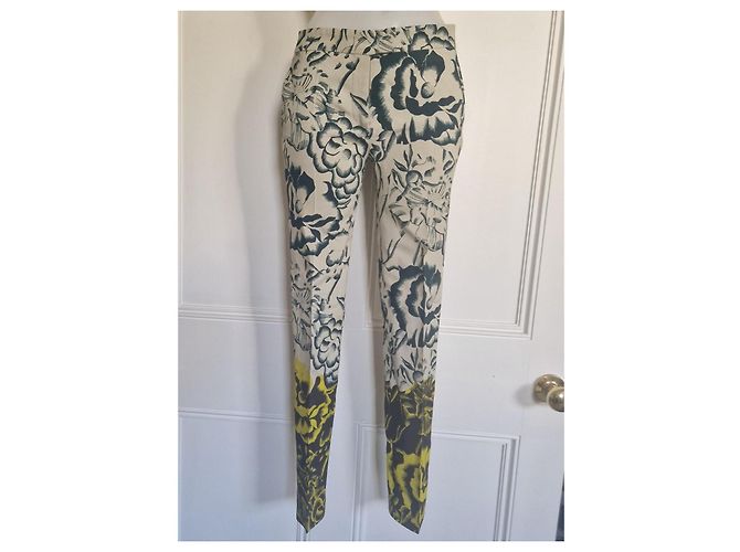 Pantalones Etro Estampado Floral Beige Amarillo Verde oscuro - vista 5