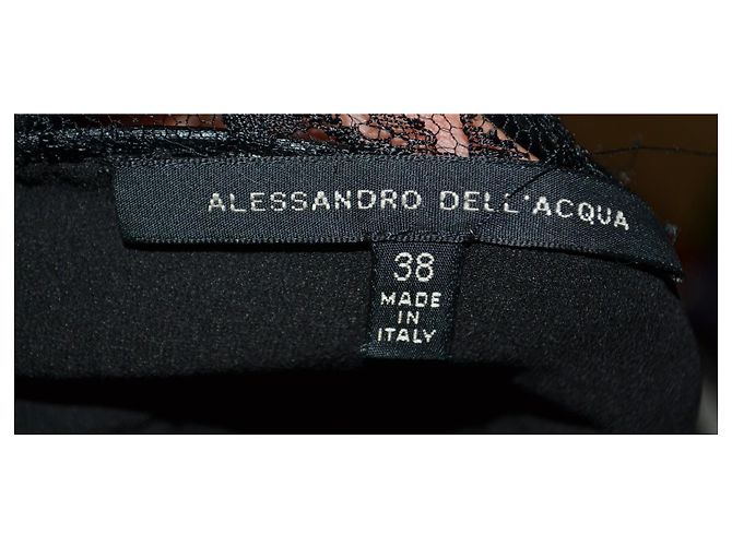 Alessandro Dell'Acqua schwarzes Spitzenkleid - Ansicht 3