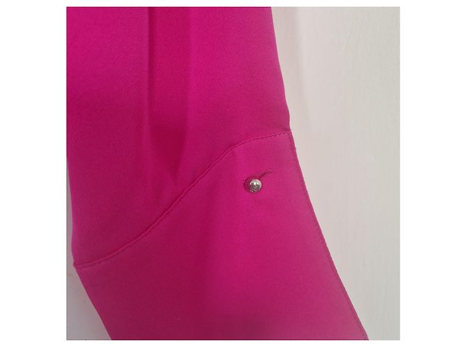 Blusa cruzada de seda Carolina Herrera Rosa - vista 3