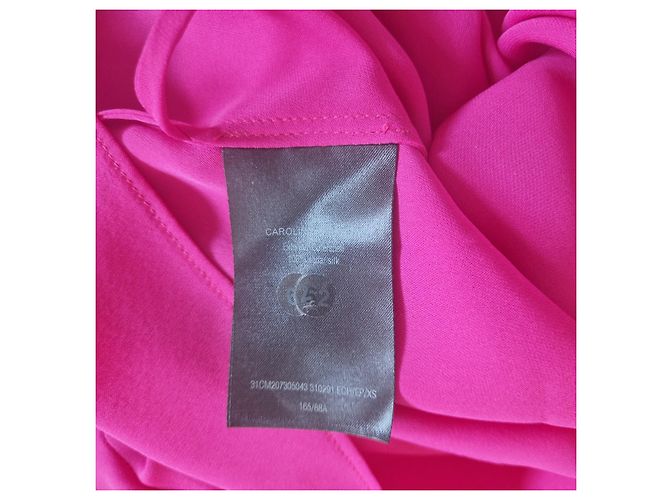 Blusa cruzada de seda Carolina Herrera Rosa - vista 7