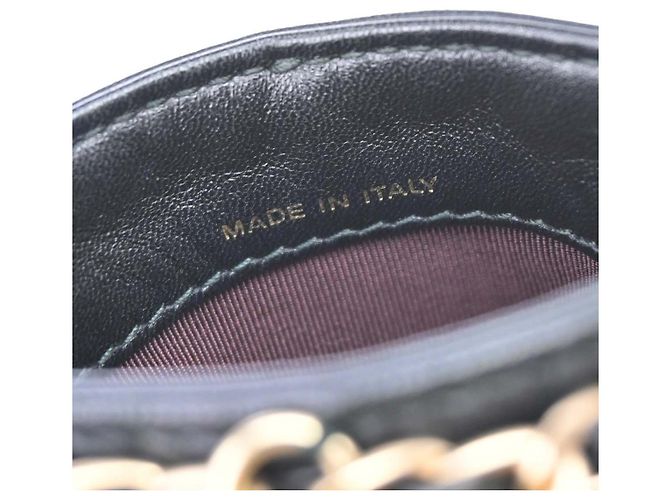 Clutch Chanel Tech Me Out con catena in pelle d'agnello Nero - vista 4