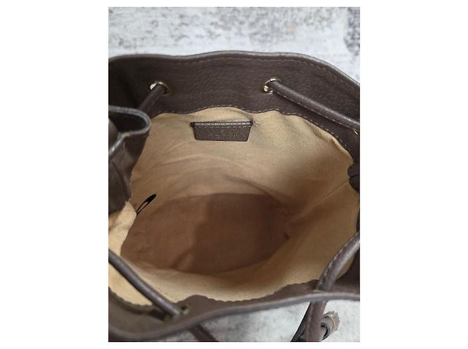 Gucci Ophidia Borsa a Secchiello in Tela Monogram GG Verde - vista 7
