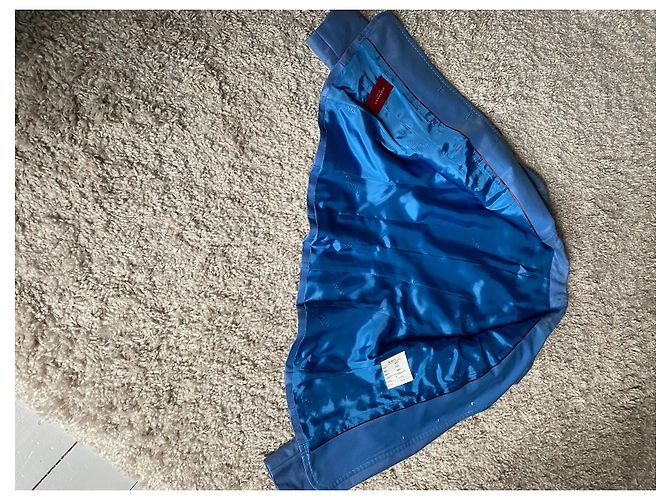 Giacca Burberry Blu in Seta e Cotone - vista 4