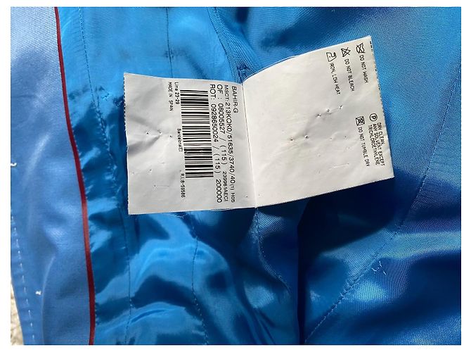 Giacca Burberry Blu in Seta e Cotone - vista 6
