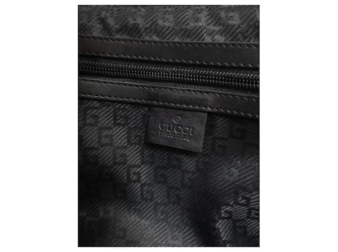 Gucci Bamboo Bullet Borsa Pelle Nera Nero - vista 11